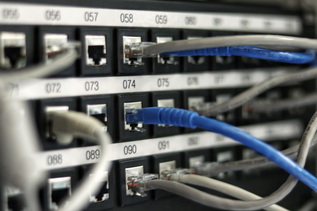 Sieć — patch panel